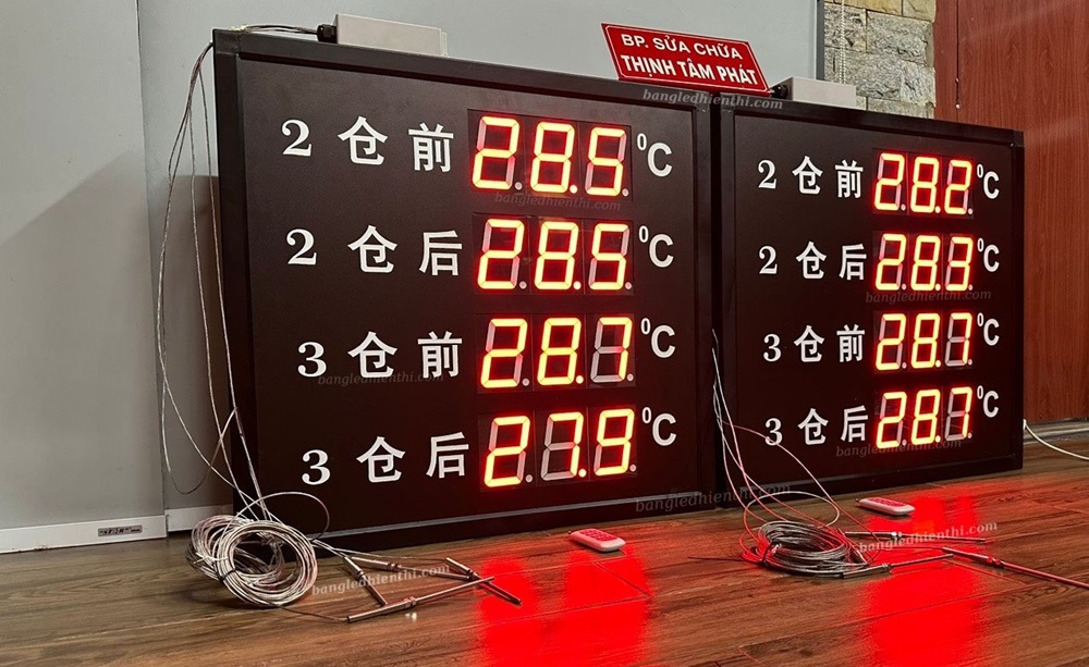 màn hình hiển thị nhiệt độ